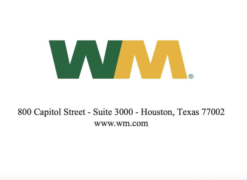 Waste Management, Inc. (NYSE WM) Logo